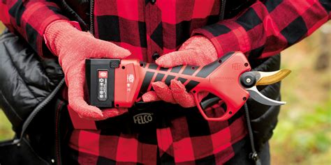 Schéma de l'ergonomie d'un sécateur électrique Felco
