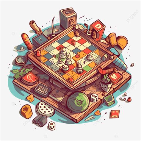 illustration de divers jeux de société