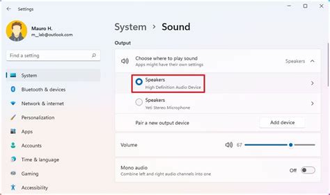 Windows sound settings input output devices