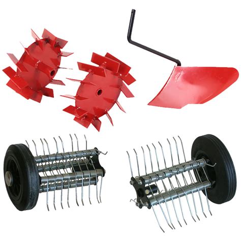 Infographie des étapes d'entretien saisonnier du kit d'accessoires pour motobineuse