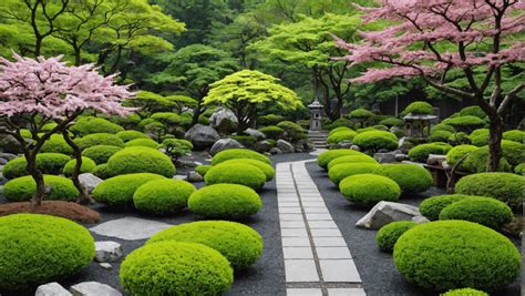 Exemple de jardin japonais utilisant l'ardoise et le gravier blanc pour un rendu contemporain