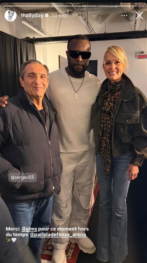 Laeticia Hallyday avec ses amis