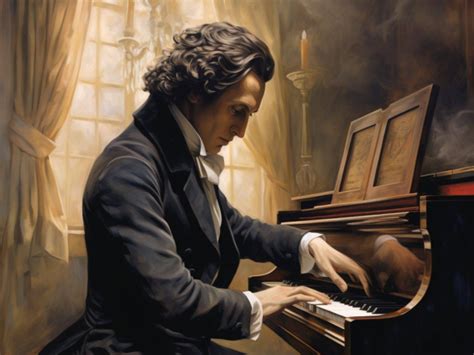 Portrait de Frédéric Chopin jouant au piano