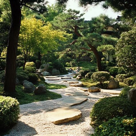 Un bonsaï traditionnel en pin exposé dans un jardin zen japonais