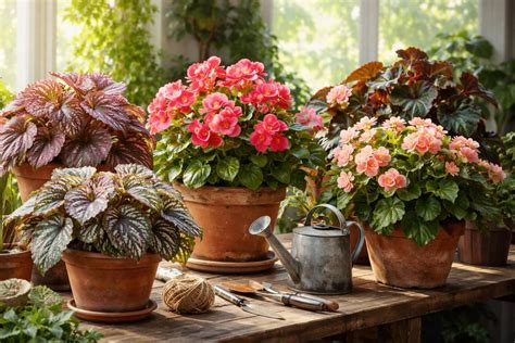 Différents types de bégonias