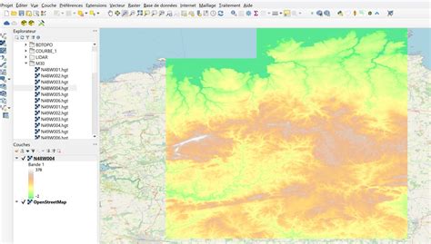 Carte topographique des zones de Lost River