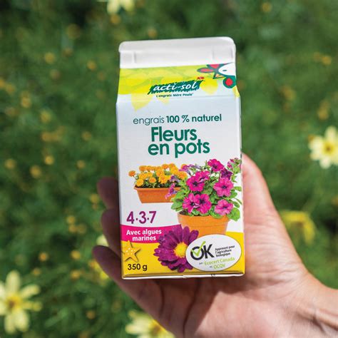 Exemple d'engrais pour plantes à fleurs