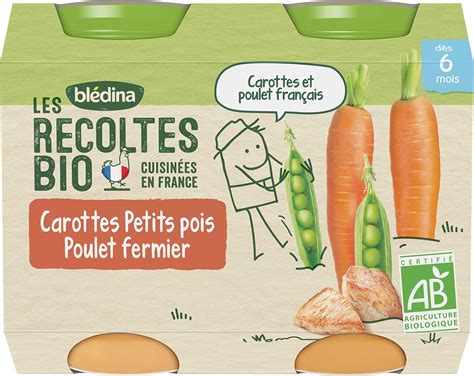 Assortiment de petits pots Blédina Les Récoltes Bio