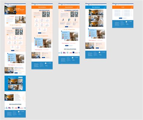 maquette de site web avec wireframes et maquette graphique