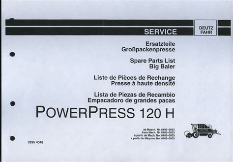 Schéma de la PowerPress 120 H, mettant en évidence le moteur Deutz et la presse Fortschritt