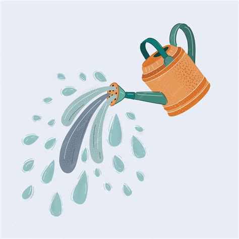 Dessin technique d'un arrosoir Haws