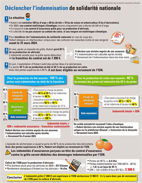 infographie sur le calcul de l'indemnisation de solidarité nationale