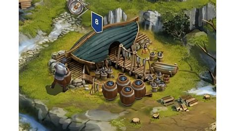 Illustration d'une ferme prospère dans Vikings: War of Clans