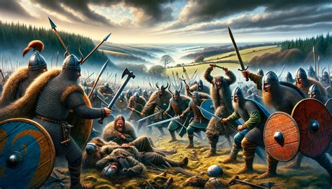 Troupes vikings en formation de combat