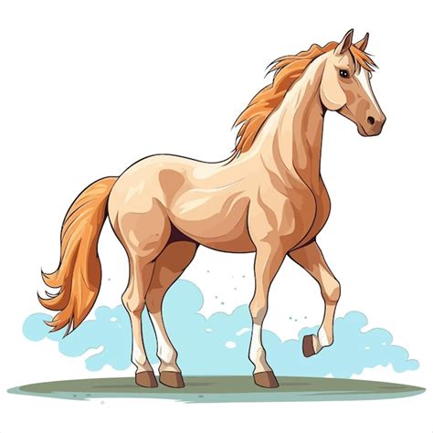 Illustration d'un cheval étalon dans un haras