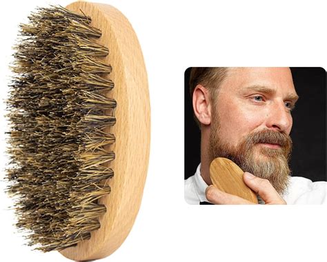 Brosse à barbe en poils de sanglier