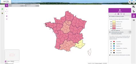 Carte de France mettant en évidence des projets de méthanisation