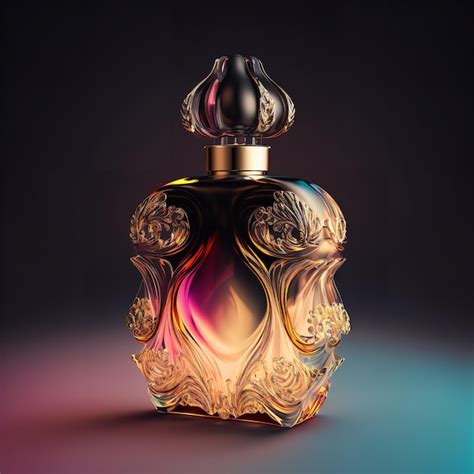 Photo macro d'un flacon de parfum L'Occitane sur une table en bois clair, entouré de feuilles de figuier stylisées