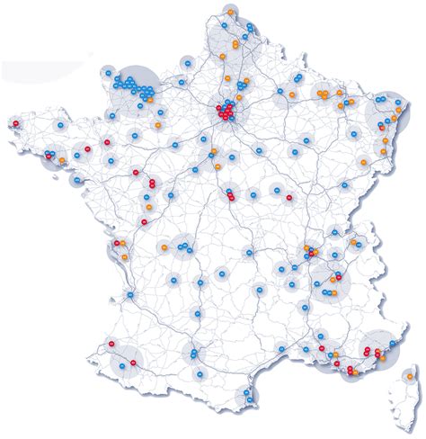 Carte des lieux de conférences SynerJ Health