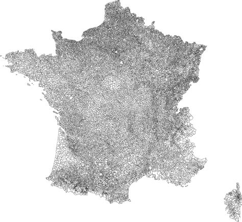 Carte administrative des communes françaises illustrant la diversité des territoires