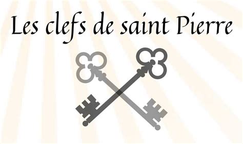 Dessin des clefs de Saint Pierre