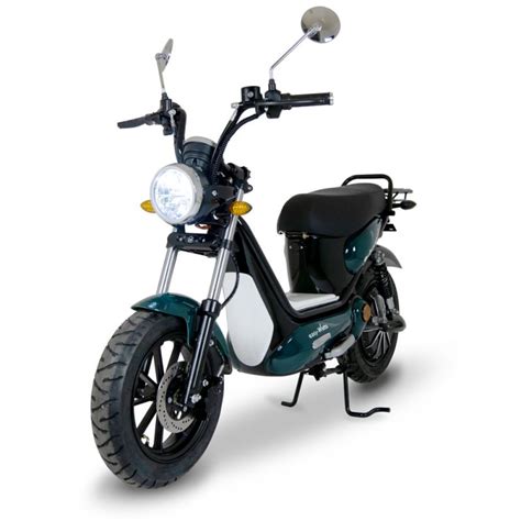 Vue latérale du scooter électrique Easywatts e-bonsaï mettant en avant son design compact et rétro