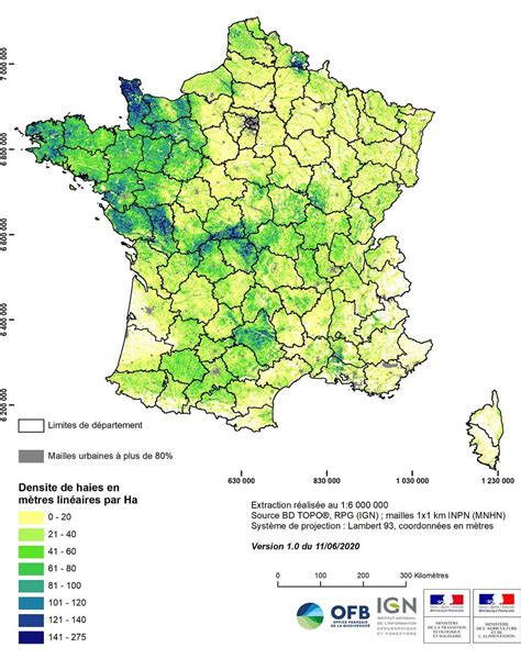 état du patrimoine de haies en France