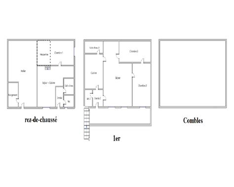 Plan schématique des espaces de La Tonne