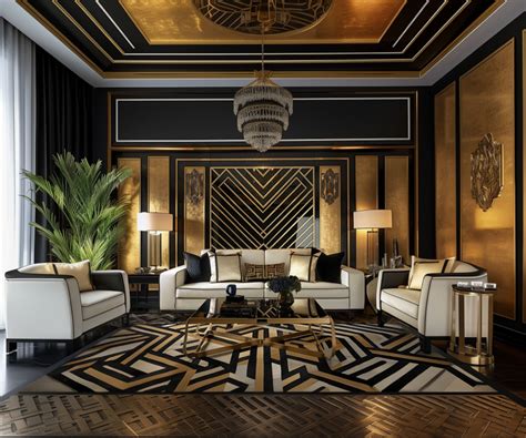 Exemple de mobilier Art Déco moderne