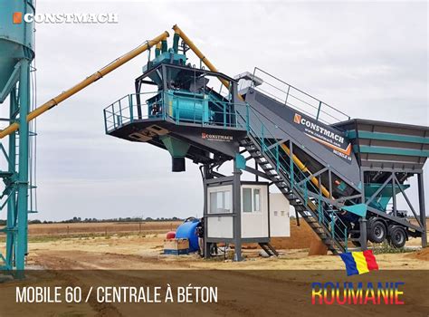Centrale à béton mobile CONSTMACH MOBICOM 45