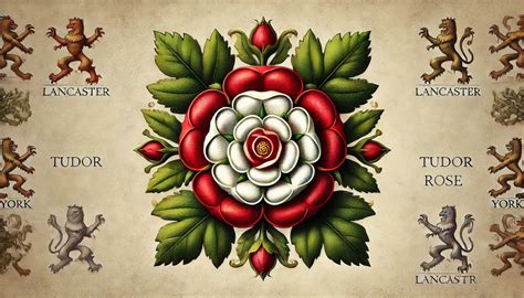 Illustration de la rose Tudor