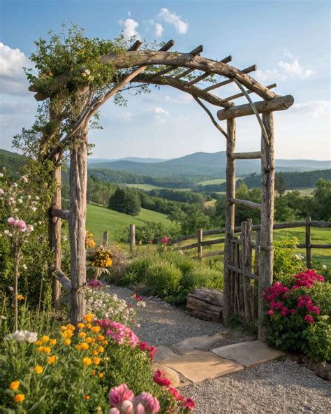 Arche marquant une entrée de jardin
