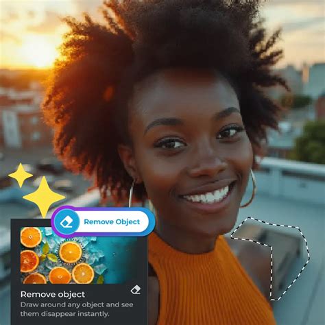 person removing unwanted elements from a photo
