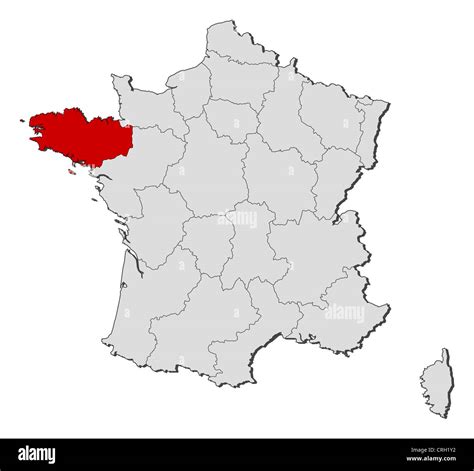 Carte de France mettant en évidence la Haute-Saône et la Bourgogne