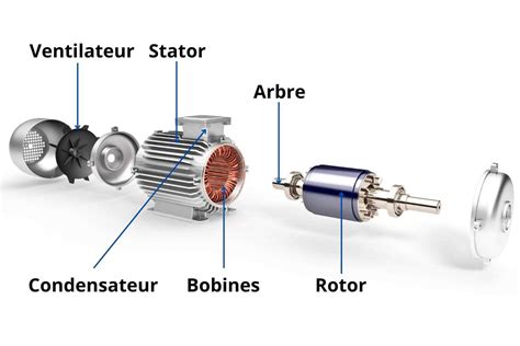 Schéma illustrant les composants principaux d'une motobineuse électrique : moteur, fraises, guidon et transmission