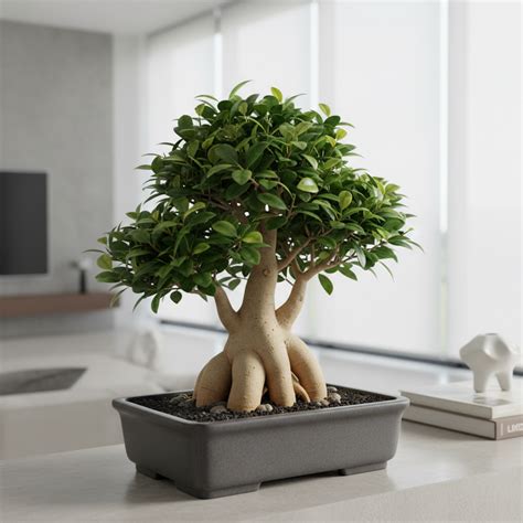Comparaison visuelle entre un Ficus Ginseng et un bonsaï à fleurs