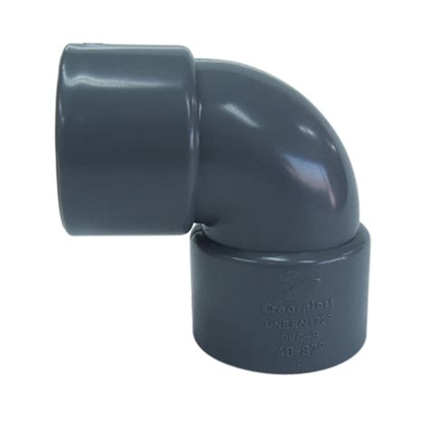 Exemples de raccords PVC : réduction, coude, té