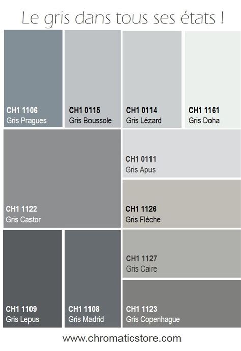 Nuancier de gris avec des tons chauds