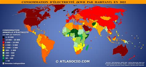 Carte mondiale des régions de culture et de consommation de l'Hibiscus sabdariffa