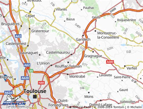 Carte de localisation de Castelmaurou et ses environs