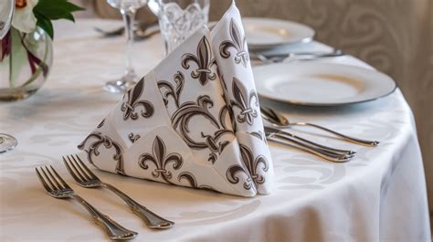 Illustration d'une table de restaurant élégante avec des serviettes écoresponsables
