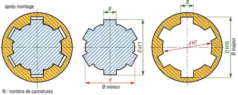 Comparaison visuelle entre un arbre de transmission rigide (7 cannelures) et un câble flexible