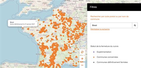 Capture d'écran de l'interface de la carte interactive des composteurs sur le territoire nantais