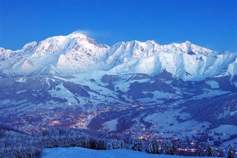 Vue du Mont Blanc depuis le massif
