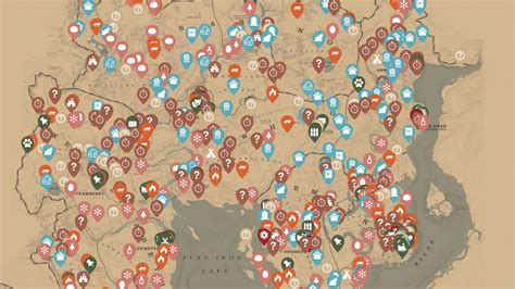 Carte générale de Red Dead Redemption 2