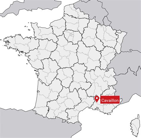 Carte géographique montrant la localisation stratégique de Cavaillon dans le secteur agricole