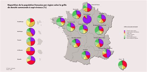 carte de répartition de quelques plantes sauvages communes en France