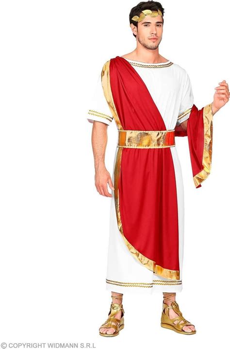 Costume d'empereur romain avec couronne de laurier