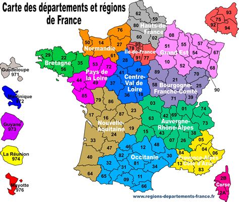 Carte de France avec des marqueurs représentant des établissements