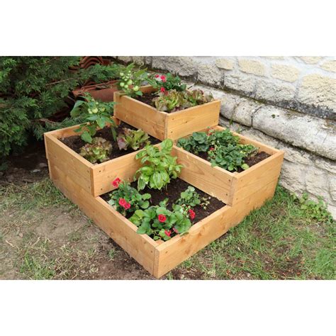 Comparatif visuel entre un carré potager en bois et un bac en métal galvanisé